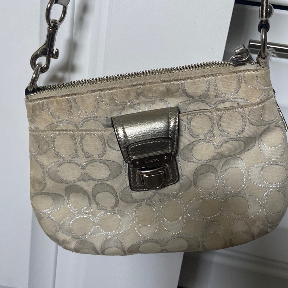 White coach handbag